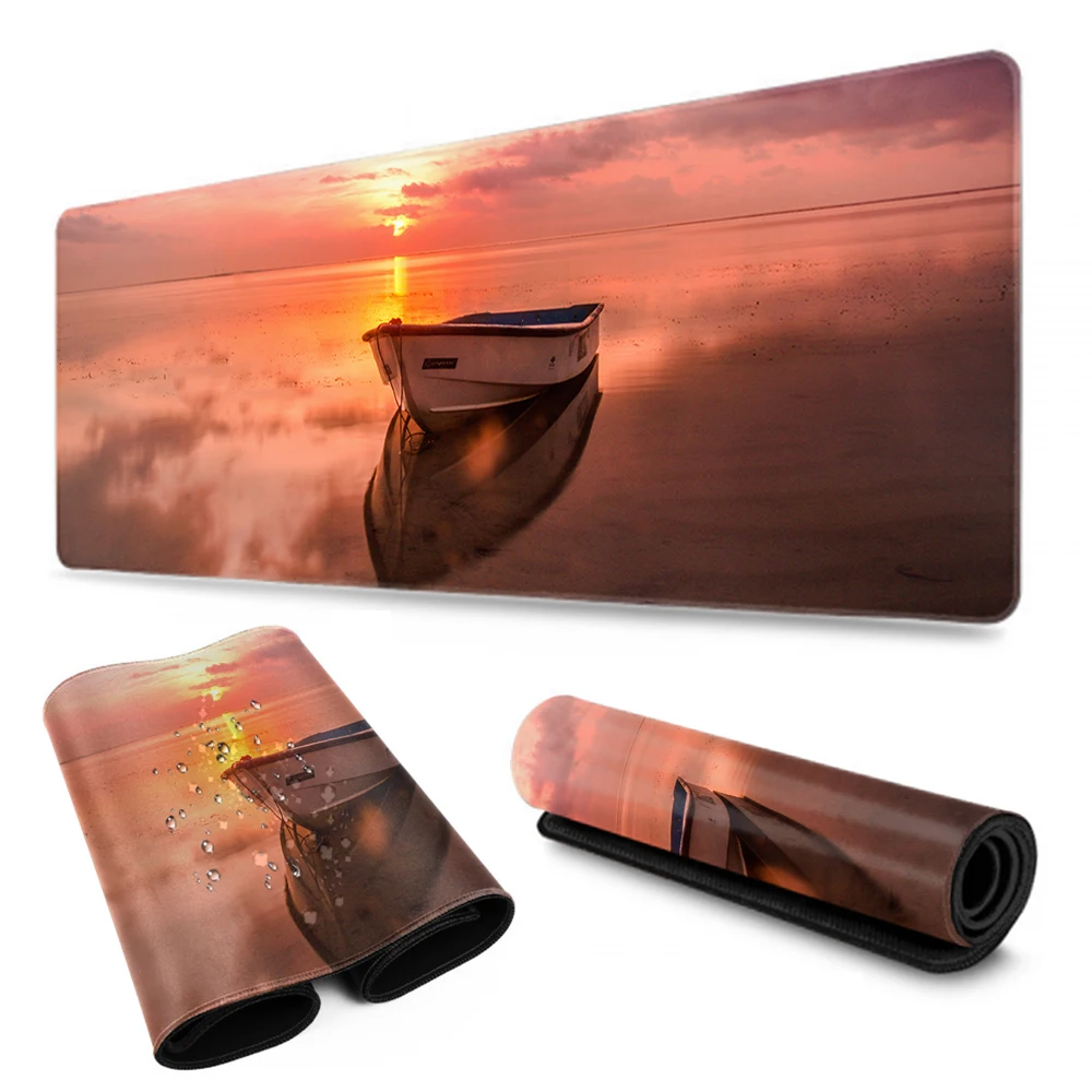 

sunset Seaside beach mouse pad gaming mouse pad keyboard table mat table blanket mouse pad computer notebook pad
