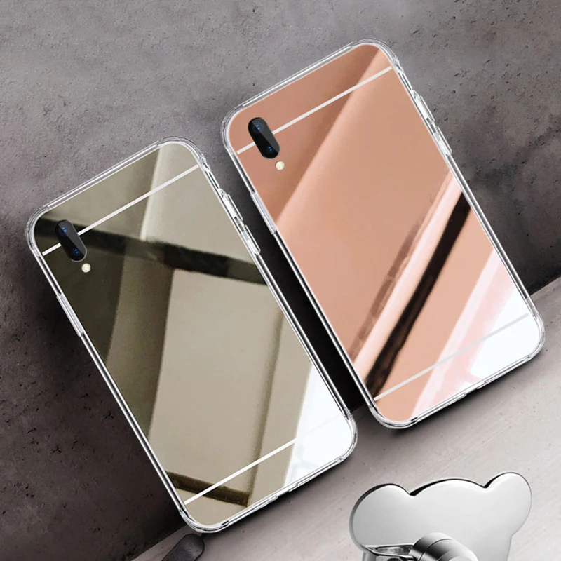 

Plating Mirror Case for Samsung Galaxy S10e S10 S8 S9 Plus A20 A30 A50 A10 M10 M20 M30 2019 Fashion Women Man Soft TPU Cover