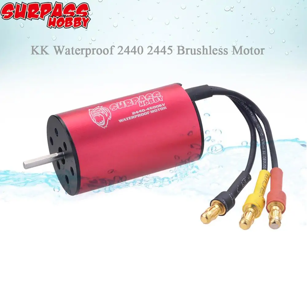 2440 2445 кв 4600кв водонепроницаемый бесщеточный двигатель для Redcat Traxxas HSP 1:16 1:18 RC