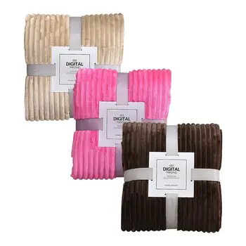

150*200CM Solid Color Cloud Velvet Pumping Blanket Flannel Thickened Yoga Warm Blanket
