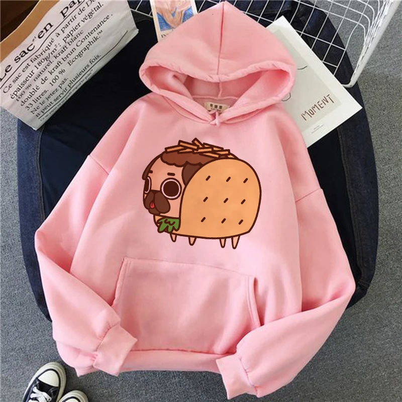 12 Толстовка с котом, женская мода, kawaii, корейский стиль, harajuku, толстовка, розовая, женская, 90 s, мультяшная одежда, Женский капюшон, негабаритный - Цвет: 12