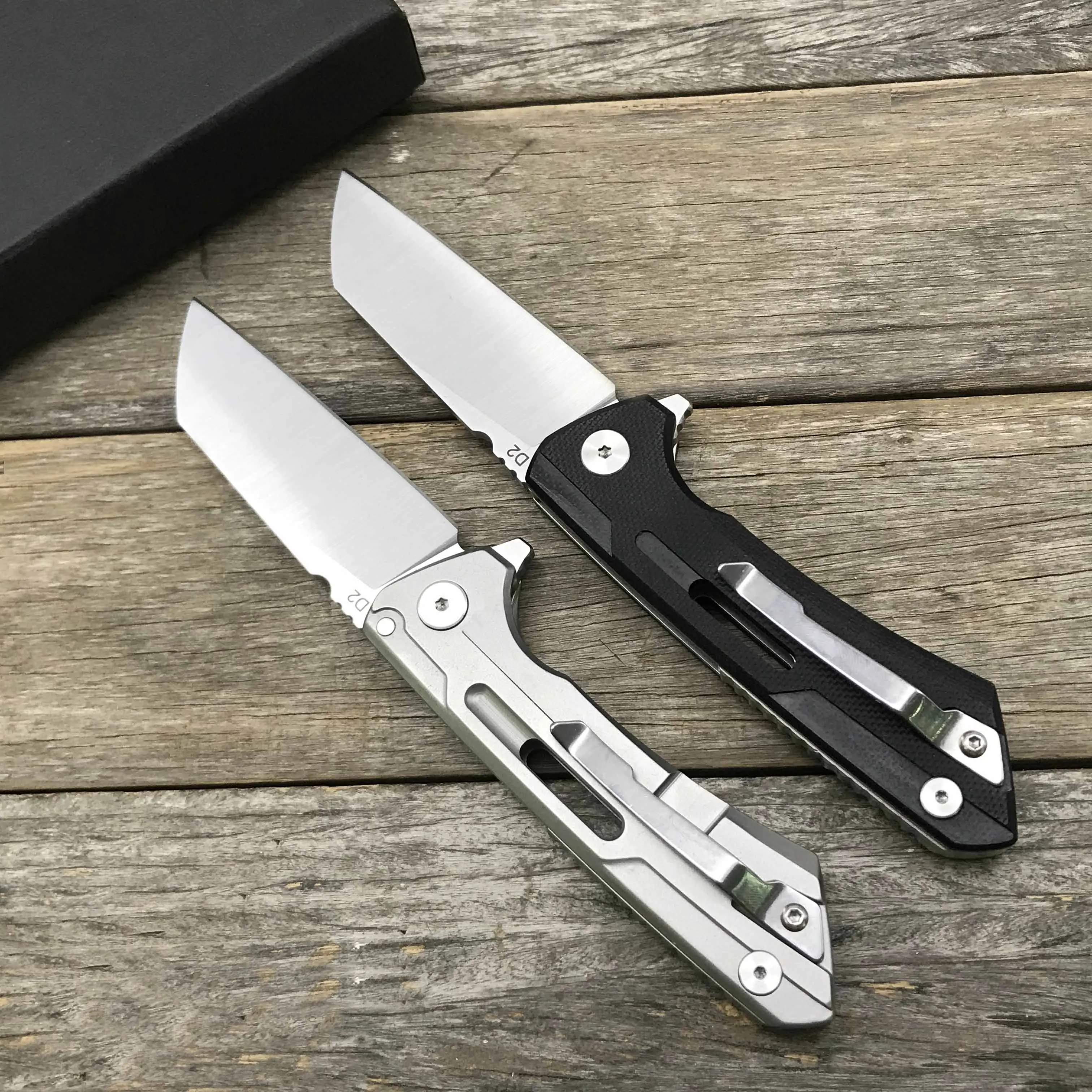 LDT Buster Folding Knife D2 Blade Steel/G10 Handle Ball Bearing Tactical Survival Knife Camping Outdoor Hunting Knives Tool