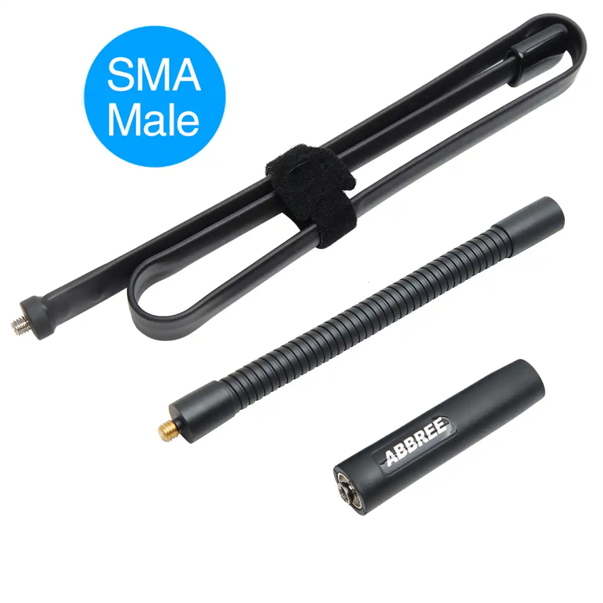 Тактическая антенна ABBREE с разъемом SMA Male складная двухдиапазонная 144/430 МГц для