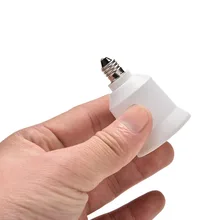 Белый E11 к E26/E27 патрон лампы конвертер канделябр светильник цоколь патрон лампы конвертер