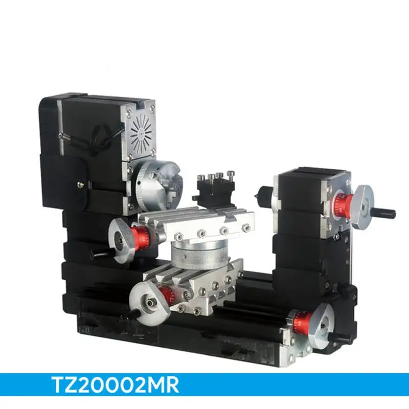 

Mini Metal Rotary Lathe Diy Horizontal Electric Lathe Rotary Locomotive Bed Small Cnc Woodworking Turning Machine Tool