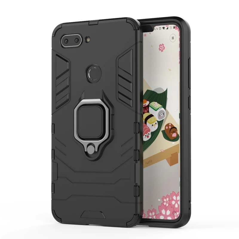 

phone case for xiaomi mi 8 6 5x 8e max3 max2 mix 2s 8 lite plty Magnetic attraction ring support Bracket Soft glue phone cover