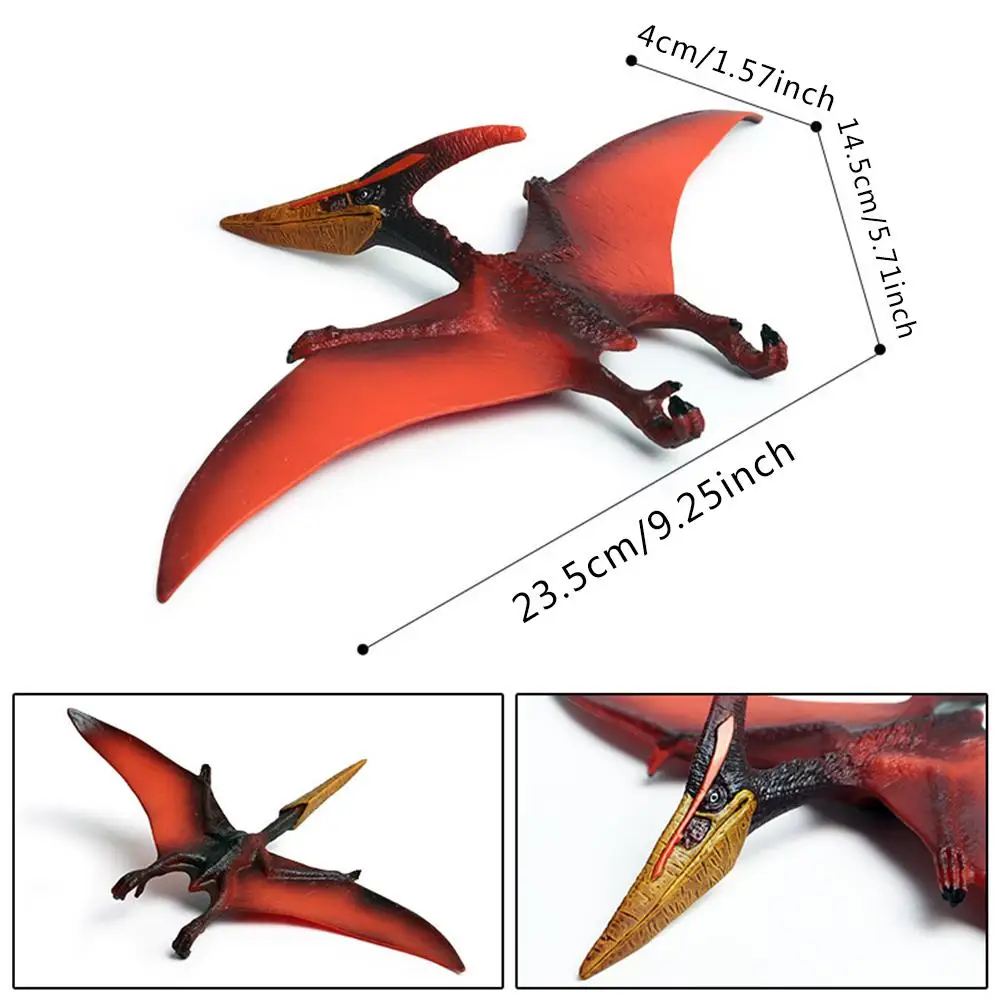 Новинка птеранодон Динозавры юрского периода Pteranodontidae ПВХ Модель Фигурки игрушки для детей подарок закрытый рот 23,5 см Pteranodon