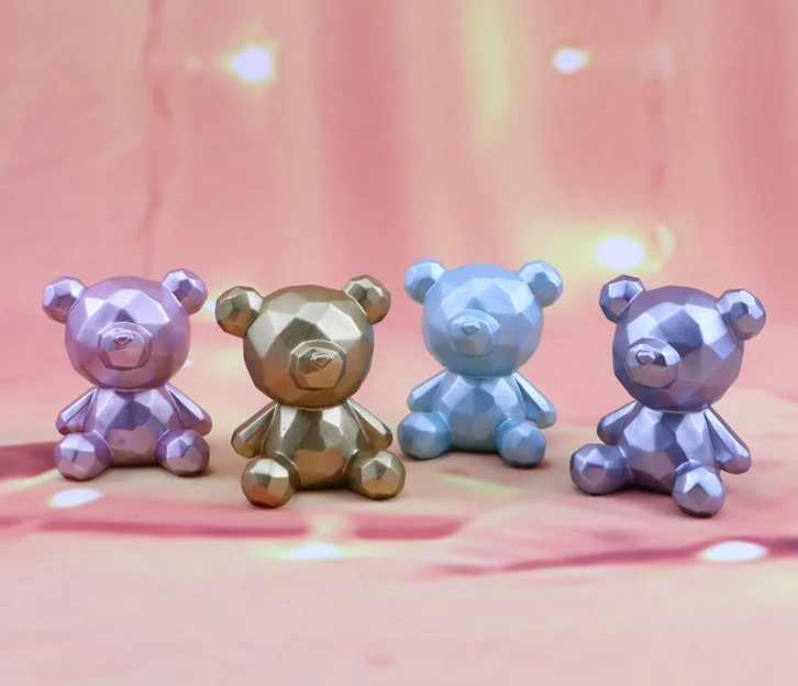1pc Lucky Bear Cake Decoration Auto Interior Decorations Car Ornaments Gift Home Decoration 5*4.8*6CM