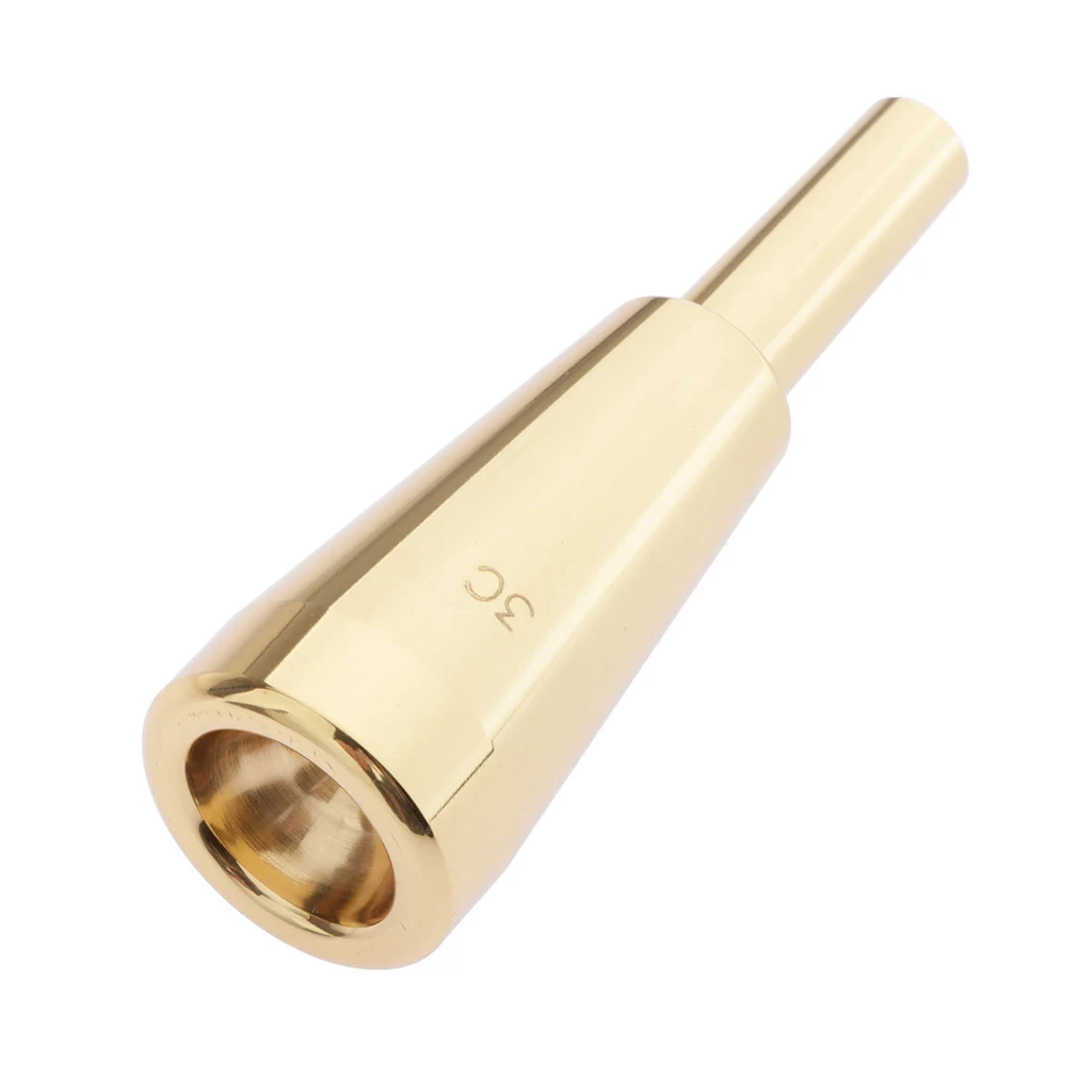 Позолоченный металлический загубник для трубы, 3C золотой(аксессуары для музыкальных инструментов