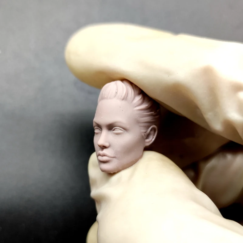 Hot 1/12 Scale Tomb Raider Angelina Jolie Head Sculpt Unpainted Fit 6" ML Figure