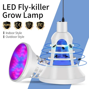 

E27 Grow Light LED Full Spectrum Lamp Mosquito Killer Lamp 220V USB LED Plant Growth Led Insect Killer 110V Indoor Grow Tent 5V