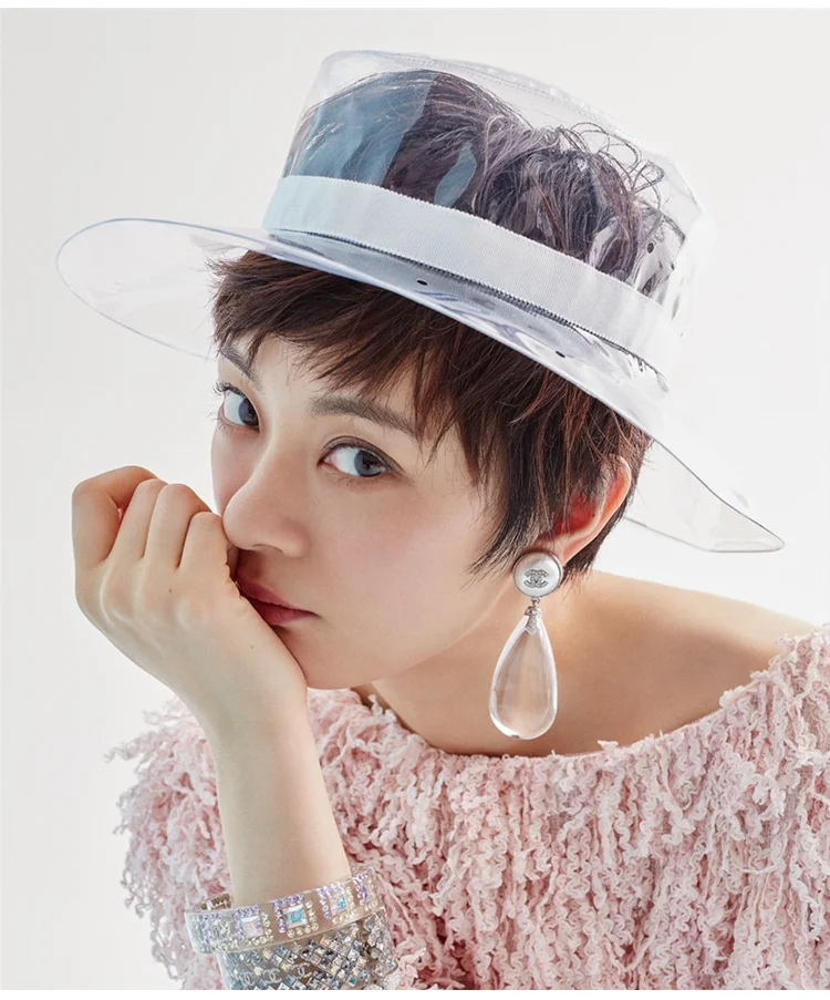 Summer Solid Transparent Bucket Hat 