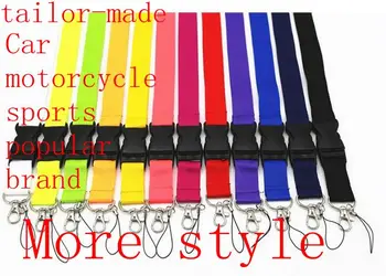 

More style 1000 pcs Car motorcycle sports popular brand lanyard for mobile phone key chain ID card support mixed wholesale