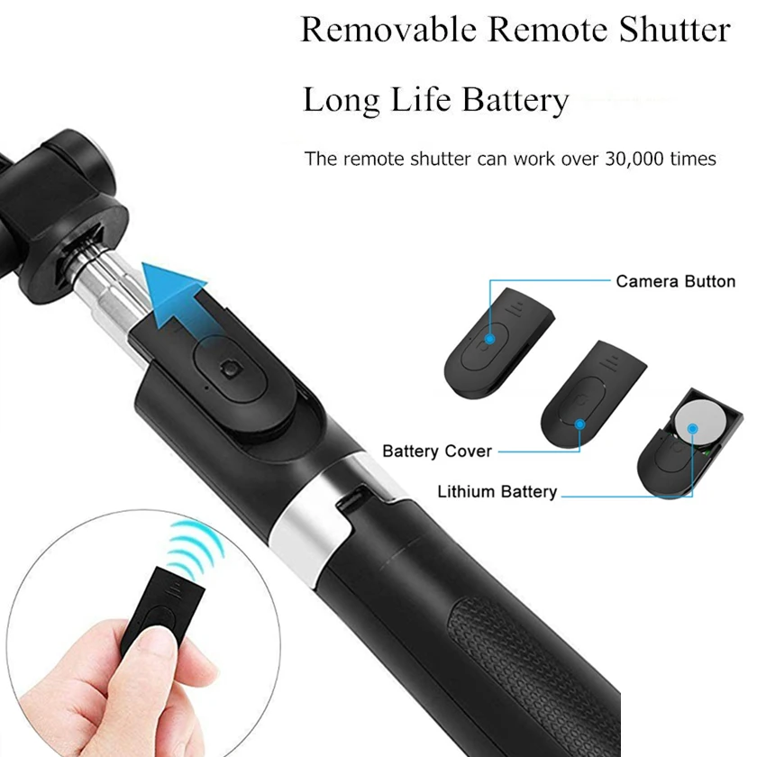  Selfie Stick Tripod For Phone Monopod For Selfie Stick Bluetooth With Shutter Remote Smartphone Sta