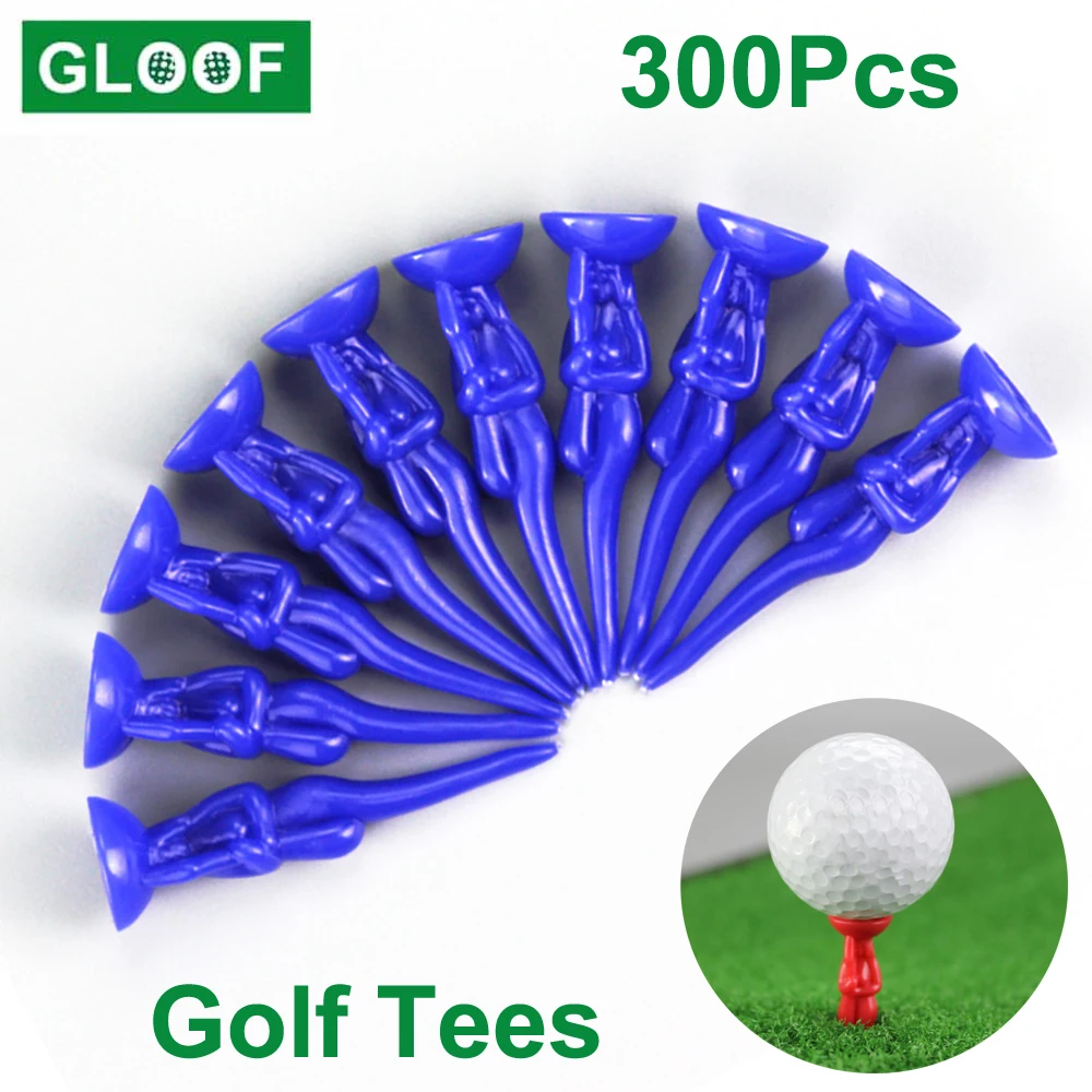 

300Pcs=10Set 54mm 2inch Golf Tees Women Plastic Golf Tees Holder Girl Woman Sexy Lady Fun Tools Home Golf Training