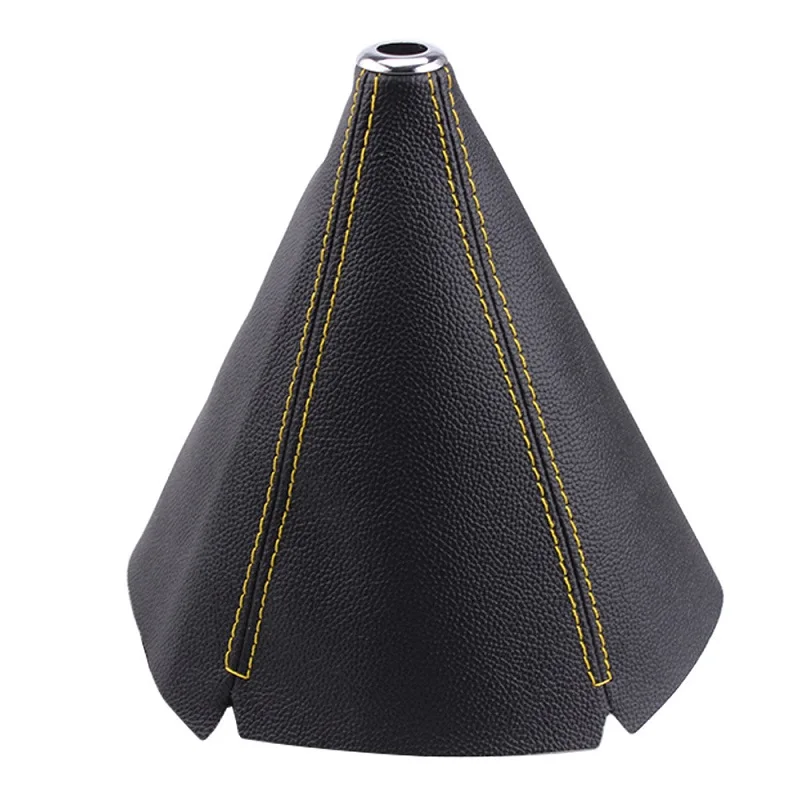 Universal 16mm PU Leather Carbon Fiber Shift Boot Cover