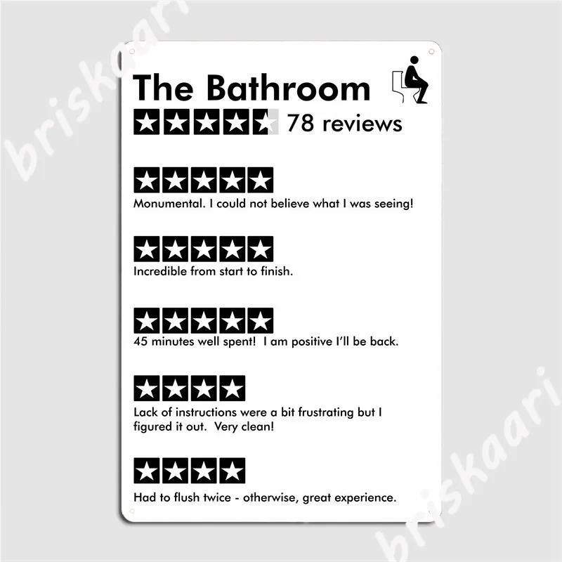 Отзывы о ванной комнаты Забавный постер металлический плакат Настенный декор