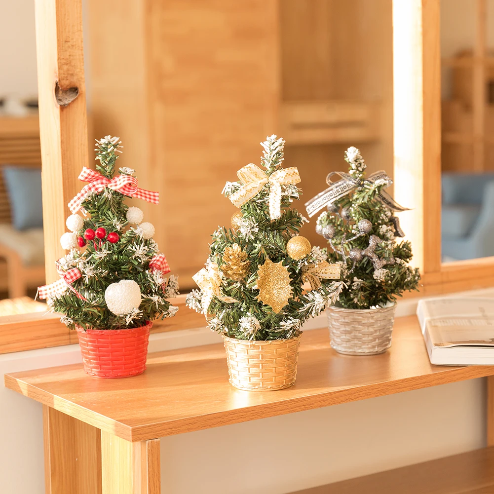 Мини Вечерние орнамент Künstliche Pflanzen Weihnachtsbaum Schreibtisch Tische Декор