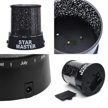 

LED Night Light Projector Starry Sky Stars Moon Master Children Kids Baby Sleep colorful USB Projection lamp lights new