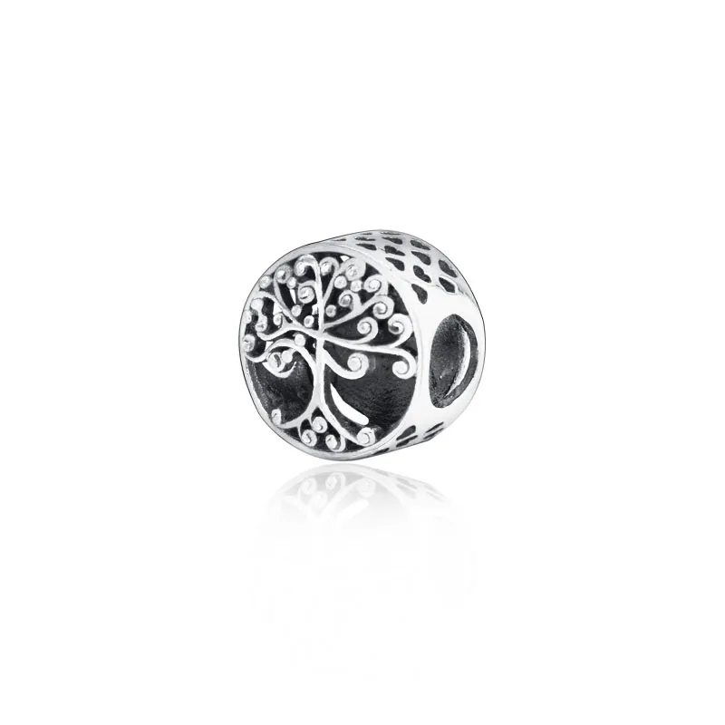 Подходит к оригиналу Pandora Браслеты серебряные бусины 925 пробы Семья подвеска с
