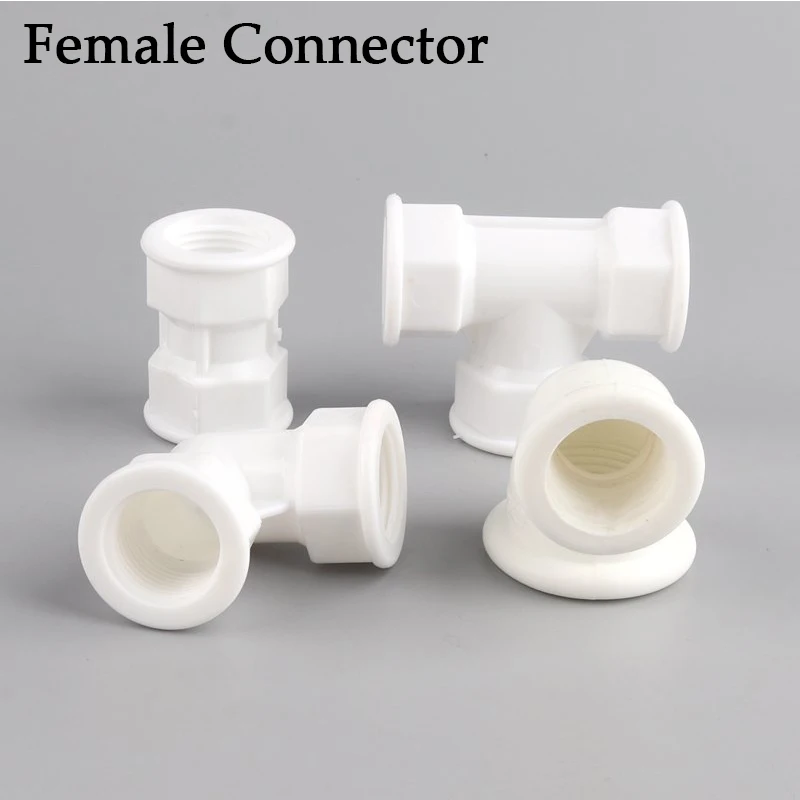 

20Pcs 1/2''~1'' PPR Connector Female Thread Straight Elbow Tee Garden Irrigation Tube Joints Kitchen Water Tap Pipe Fittings