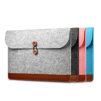 

Laptop Bag Tablet PC Sleeve Notebook Case With Tablet Cell Phone Adapter Holder Pocket Pouch for Macbook Pro Air Surface Pro