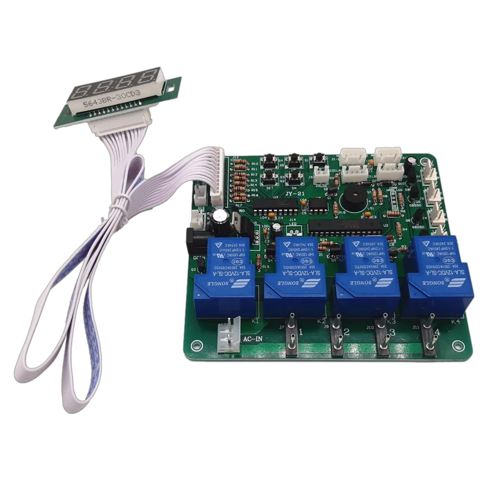 Display Timer Board para Bill Acceptor Time Control Pcb para Máquina de Lavar Roupa do Carro Dígitos Jy21 - Image 6