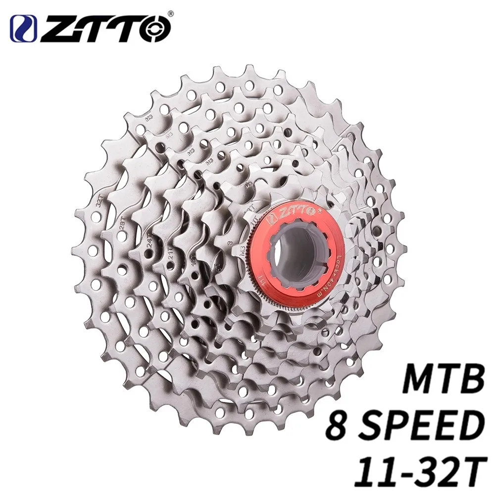ZTTO 8 скоростей 11-32tmtb карты bicycle горный велосипед сталь s 8v K7 маховик велосипедные
