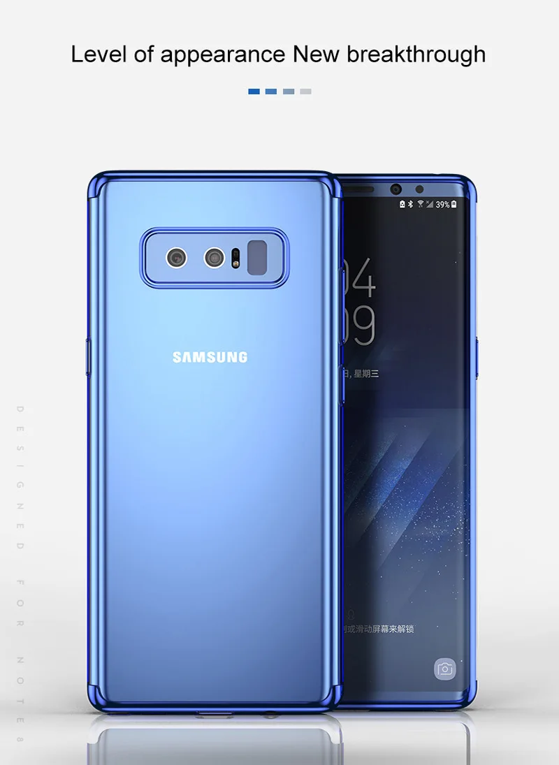 Мягкий прозрачный чехол для samsung Galaxy S6 S7 Edge S8 S9 Plus Note 8 9 силиконовый ультра тонкий чехол для задней панели сотового телефона Корпус Coque