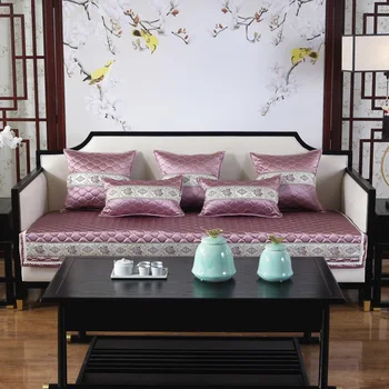 

New Non-slip Sofa Cushion Sofa Cover Anti-slip Pet Pad Four Seasons Sofa Towel Nordic Universal Solid Color Plaid Stitching