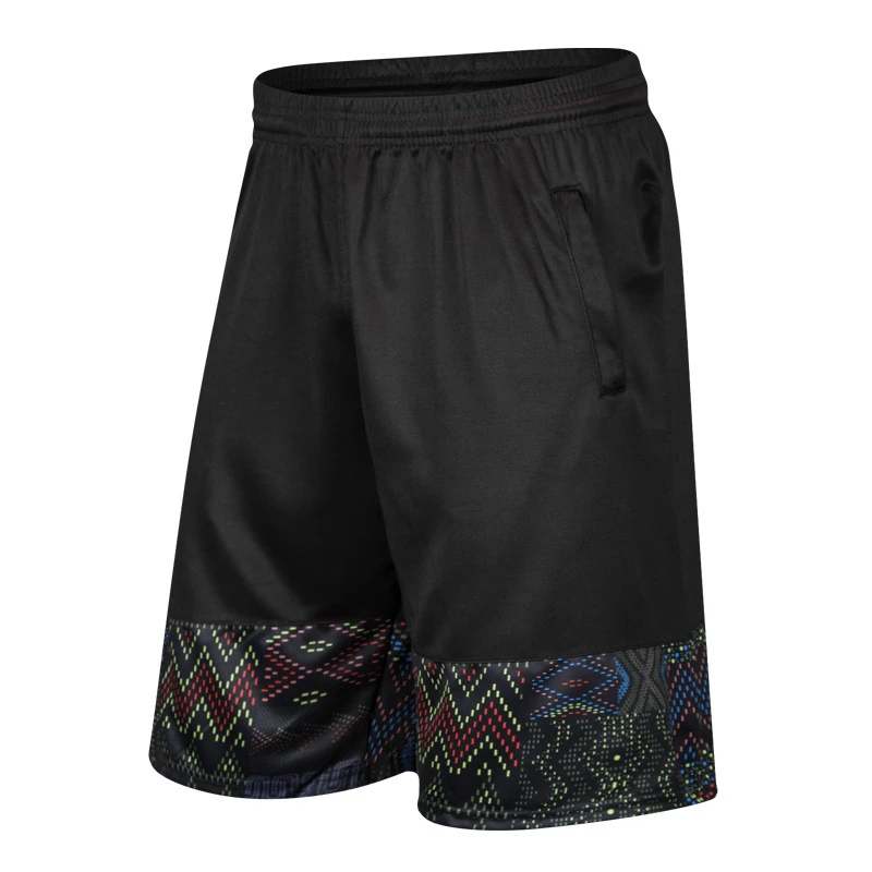 Basketball Shorts With Zipper Pocket Training Running Fitness Sports