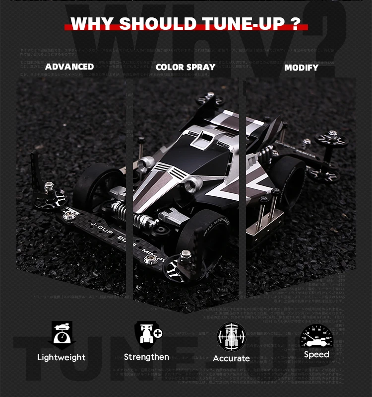 Tamiya 18625 мини 4WD Dash 1 император(MS шасси) 1/32 ремонт