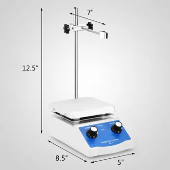 

Electric Temperature Control Stainless Steel magnetic Hotplate stirrer with LED