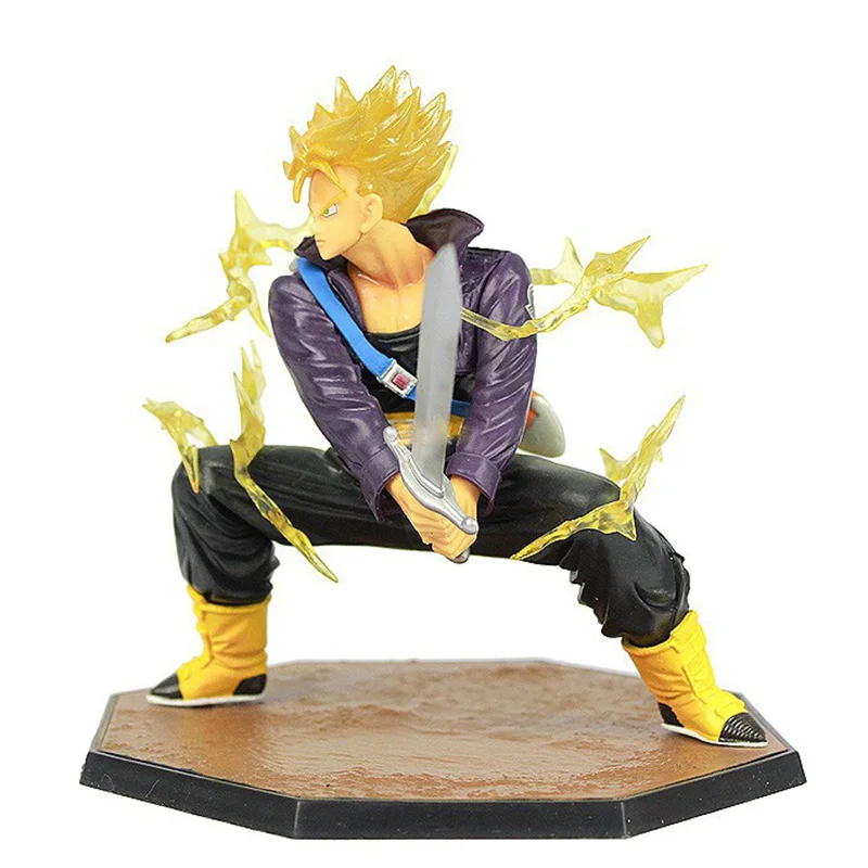 

14cm Anime Dragon Ball Zero Super Saiyan Battle Trunks Action Figure PVC Model Collection Toy