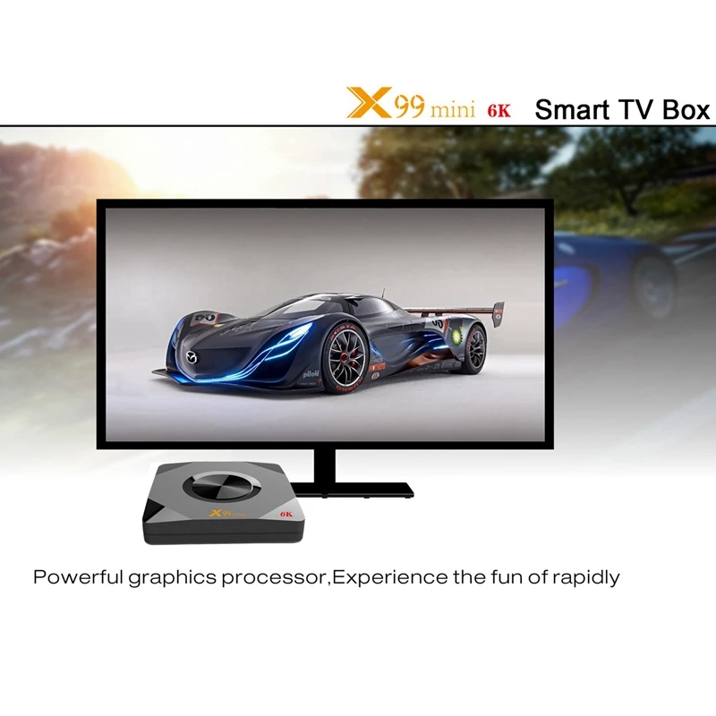 X99 Мини Android 9,0 Allwinner H6 четырехъядерный Смарт Android tv Box 2,4G/5G Wifi 4GB DDR3 tv BOX 4K HD телеприставка