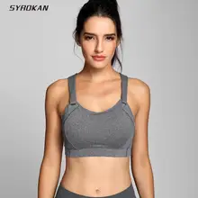SYROKAN женский спортивный бюстгальтер без косточек с мягкими чашечками
