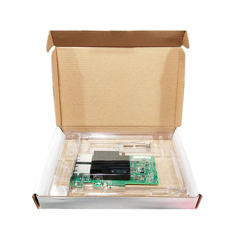 Ceacent AN8550-T2. X550T2BLK X550-T2 PCI-E X4 10G Ethernet серверный адаптер двухпортовый RJ45 конвергентный сетевой адаптер
