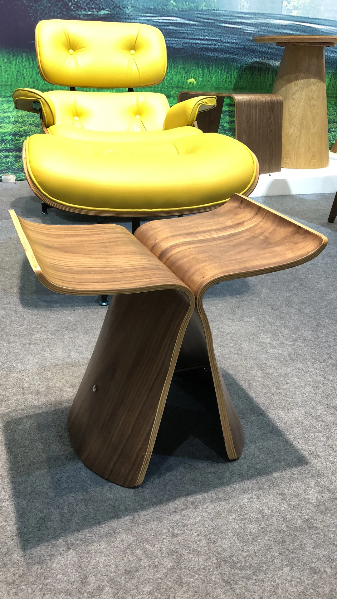 Footstool Solid Wood Butterfly Stool Furniture