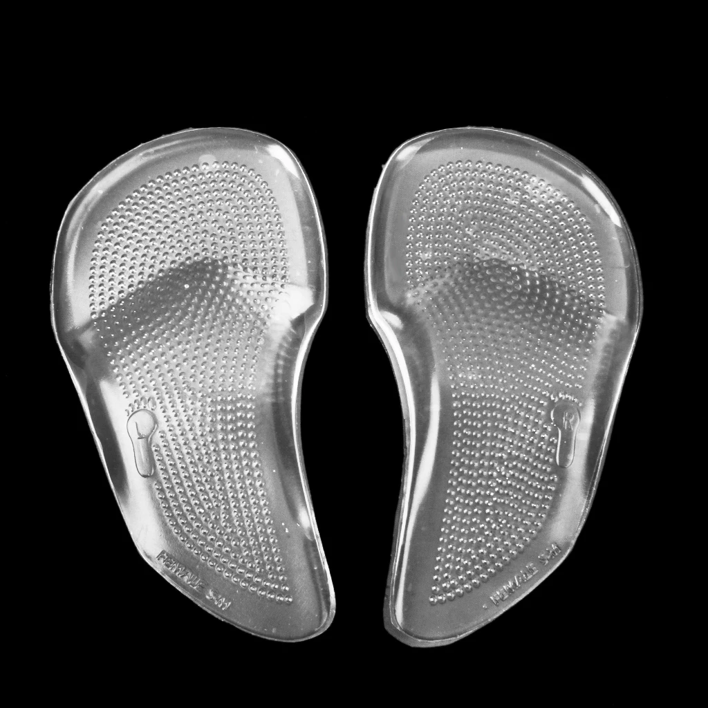 1 Pair Silicone Gel Forefoot Shoes Cushions Arch Support Pad Inserts for Arch Support Relieve Stress of Wearing High-heel Shoes