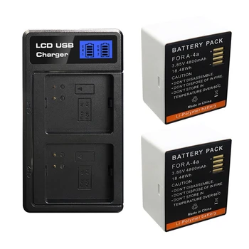 

Camera Battery 2-Pack 4800mah Rechargeable Battery and Lcd Charger Kit for Arlo Ultra Camera Monitoring Battery