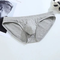 Slips en coton pour hommes, sous-vêtements confortables pour hommes, M/L/XL/XXL, livraison directe, slips respirants taille basse, culottes solides 3