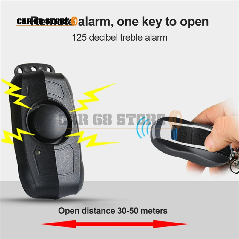 1 Set USB Wireless Anti-Theft Motorcycle Bike Vibration Alarm Electric Garage Alarm System Security Home Anti-Theft Great