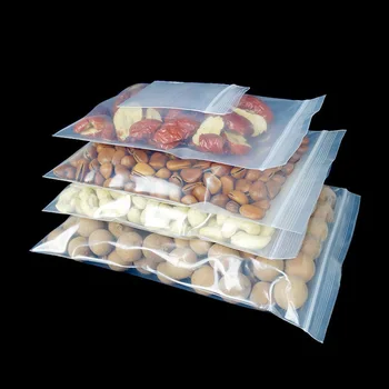 

Oversized Large Zipper Lock Transparent Plastic Seal Bag Nut Packaging storage Pet Food Dog Cat Grain Fruit Vegetable Doll Quilt