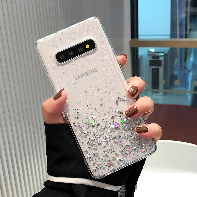 Блестящий чехол для телефона Samsung S20 Note 20 Ultra 10 9 S10 S9 Plus S10E A51 A71 чехлы iPhone 11 Pro XS Max XR 7 8