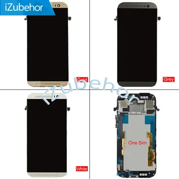 

100% Tested For HTC One M8 LCD Display Touch Digitizer Sensor Glass with Frame Assembly 5.0inch For HTC M8 831c lcd replacement