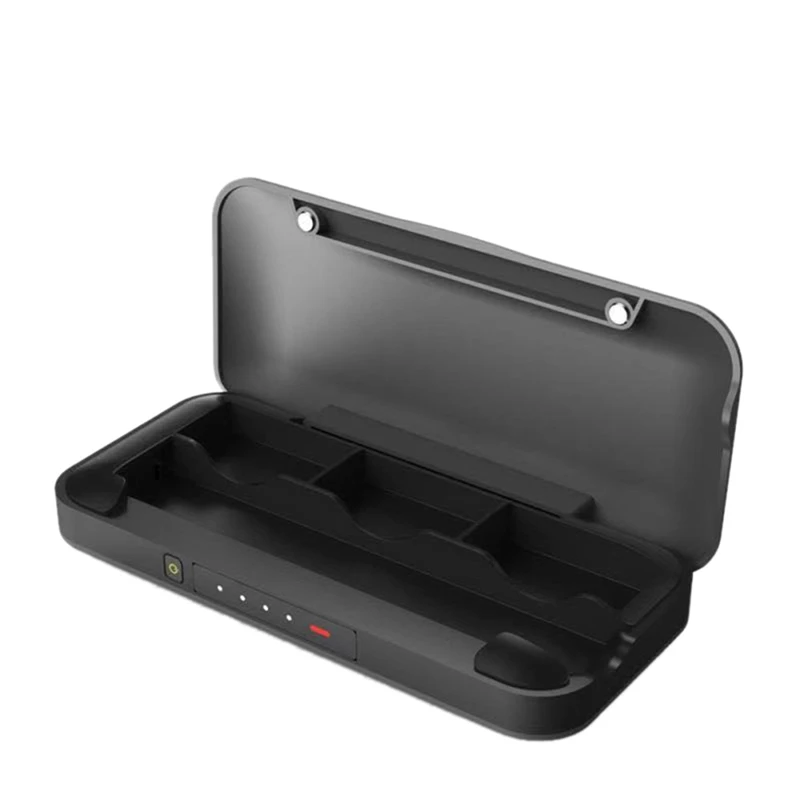 

Portable 1800Mah Power Bank Charger Box For Juul Charging Case Storage Holder With Led Indicator Light And Magnetic Cover