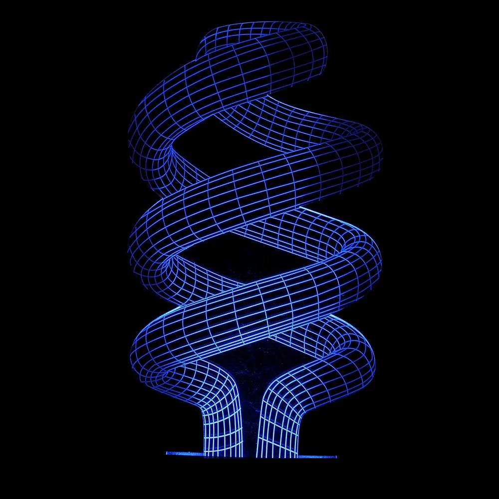 

Manufacturers LED3D Stereo Dream Lamp Series-Spiral Modeling Energy-saving Lamps Type Visual Creative Romantic Small Night Lamp