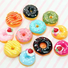 

10Pcs/Set Cute Mini Candy Donut Doll Food Pretend Play Dollhouse Accessories Miniature Home Craft Decor Cake Kids Kitchen Toys