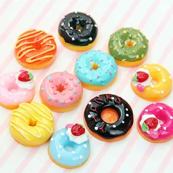 Mini poupée bonbon Donut mignon HS1, ensemble de 10 pièces, nourriture pour faire semblant de jouer, accessoires de maison de poupée Miniature, décoration artisanale pour la maison, gâteau pour enfants, 2022 