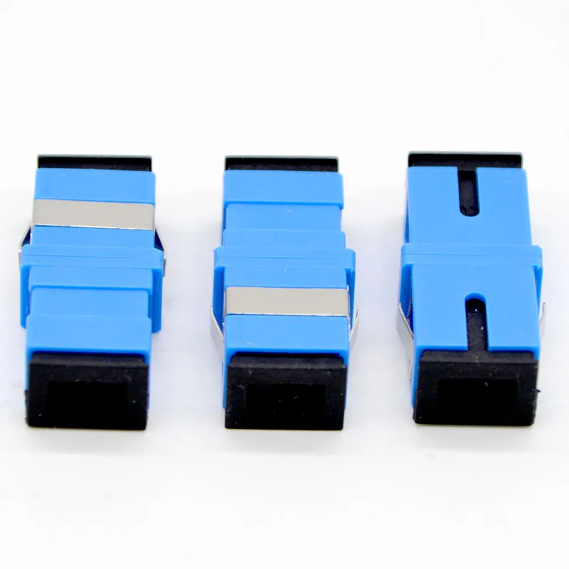 400pcs New Optical Fiber Adapter Connector No Ear SC/UPC Flange Coupler Simplex SC-SC Special Wholesale Free Shipping To Brazil 1pcs 6 port din rail mounted fiber optical terminal metal box sc fc st lc coupler 12 core special free shipping brazil